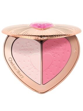 Charlotte Tilbury Pillow Talk Airbrush Flawless Brightening & Blush Palette Pink